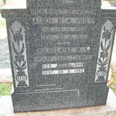 PHILIP Alroy H.V. 1880-1941 &amp; Wilhelmine DIENER 1898-1950