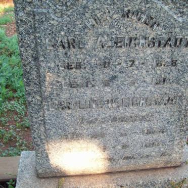 EICHSTADT Carl A. 1828-1914 &amp; Caroline W. BRIESE 183?-1918