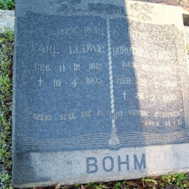 BOHM Carl Ludwig 1813-1903 &amp; Dorothea Louise NEUMANN 1815-1900