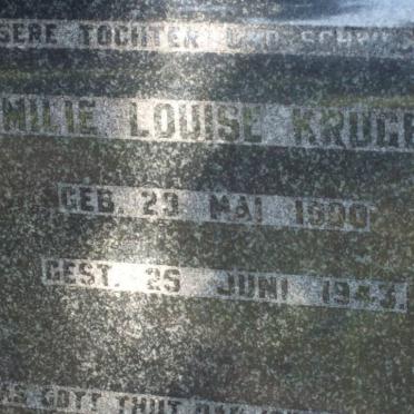 KRUGER Emilie Louise 1900-1943