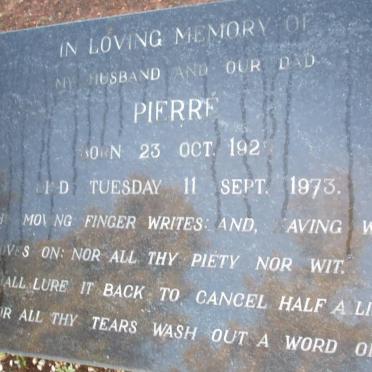? Pierre 192?-1973
