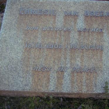 BREDA Chrissie, van 1902-1970