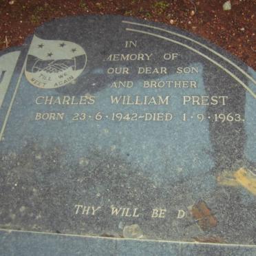 JAMES Charles William Prest 1942-1963