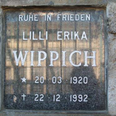 WIPPICH Lilli Erika 1920-1992