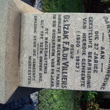 VILLIERS Izak F.A.