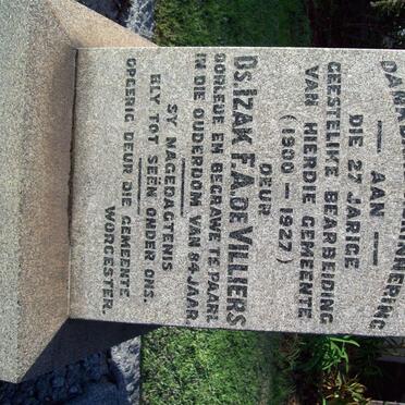 VILLIERS Izak F.A.