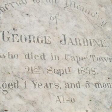 JARDINE George -1858