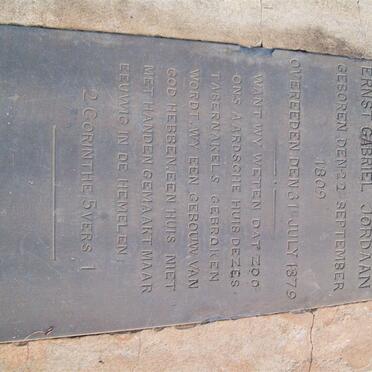 JORDAAN Ernst Gabriel 1809-1879