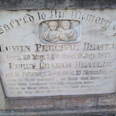 HEATLIE Edwin Percival 1868-1877 :: HEATLIE Percy Graham 1866-1877