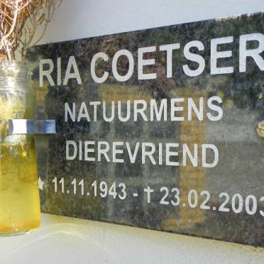 COETSER Ria 1943-2003