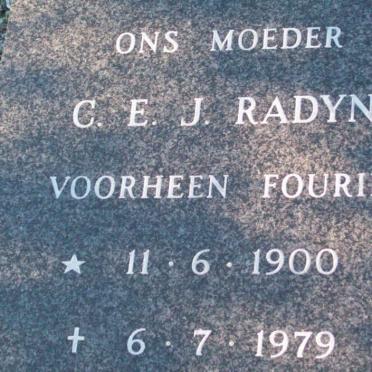 RADYN C.E.J. voorheen FOURIE 1900-1979