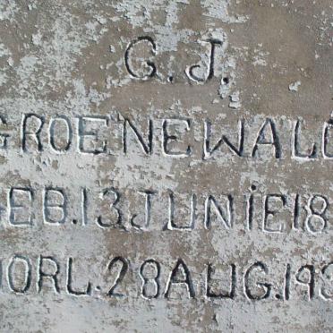 GROENEWALD G.J. 1867-1938