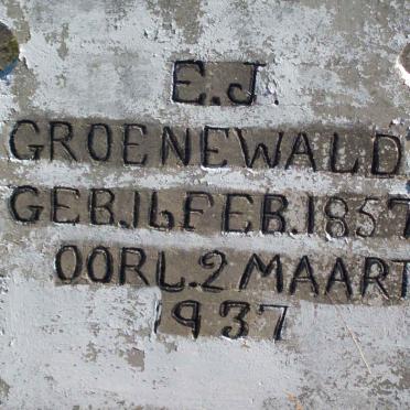 GROENEWALD E.J. 1857-1937