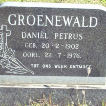 GROENEWALD Daniel Petrus 1902-1976