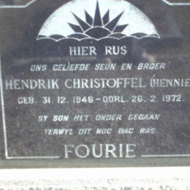 FOURIE Hendrik Christoffel 1948-1972