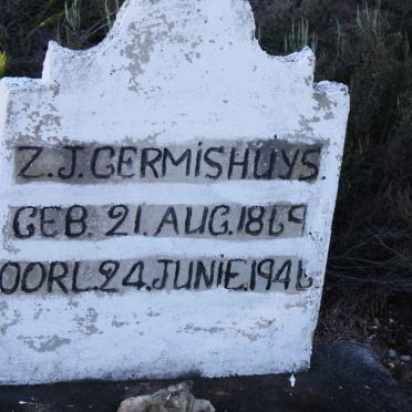 GERMISHUYS Z.J. 1869-1946