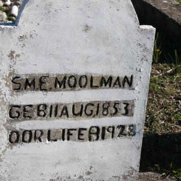 MOOLMAN S.M.E. 1853-1928