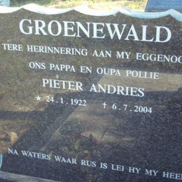 GROENEWALD Pieter Andries 1922-2004