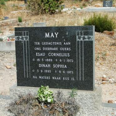 MAY Esau Cornelius 1889-1972 &amp; Dinah Sophia 1895-1973