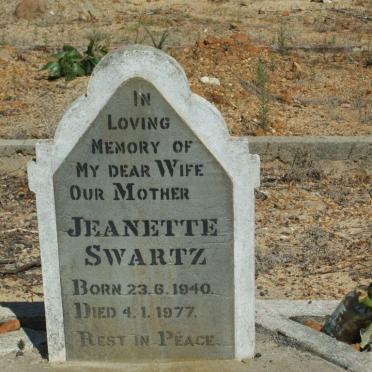 SWARTZ Jeanette 1940-1977