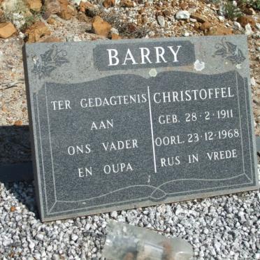 BARRY Christoffel 1911-1968