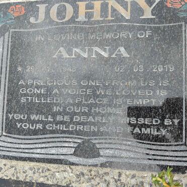 JOHNY Anna 1948-2019