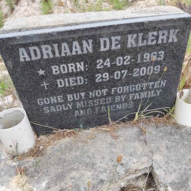 KLERK Adriaan, de 1963-2009