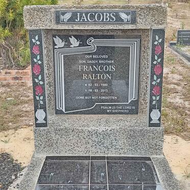 JACOBS Francois Ralton 1980-2013