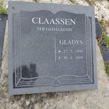 CLAASSENS Gladys 1945-2009