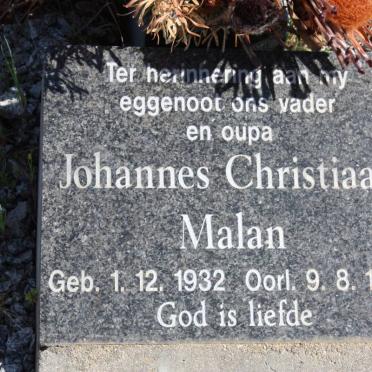 MALAN F.J. 1900-1949 &amp; C.W.J. 1910-1997 :: MALAN Johannes Christiaan 1932-1997