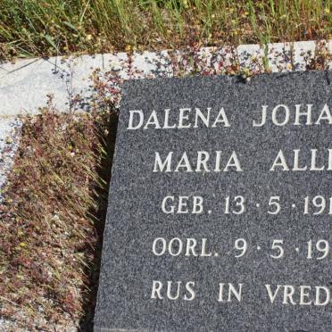 ALLEN Dalena Johanna Maria 1913-1981