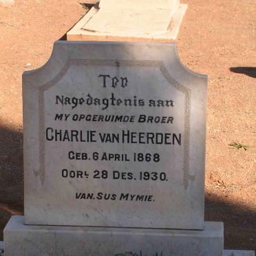 HEERDEN Charlie, van 1868-1930