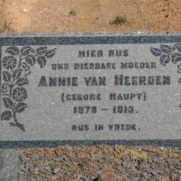 HEERDEN Annie, van nee HAUPT 1878-1913