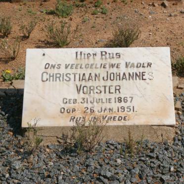 VORSTER Christiaan Johannes 1867-1951