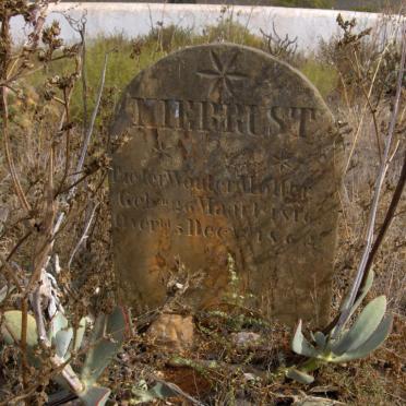 Western Cape, WORCESTER district, Patryskloof, De Nonna 341, farm cemetery