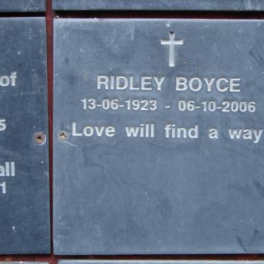 BOYCE Ridley 1923-2006