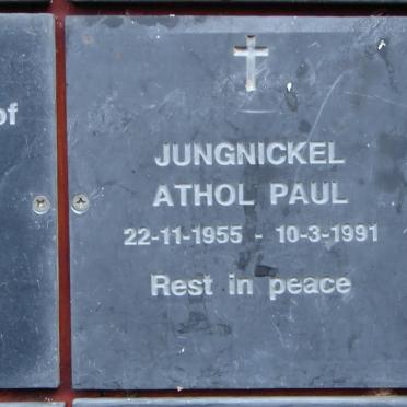 JUNGNICKEL Athol Paul 1955-1991