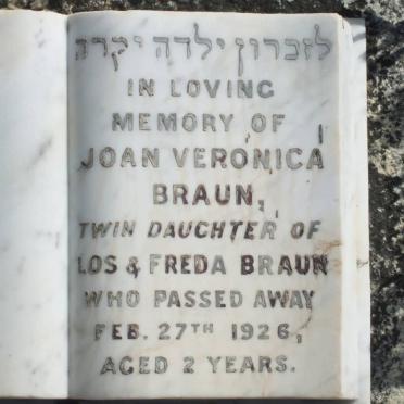 BRAUN Joan Veronica -1926