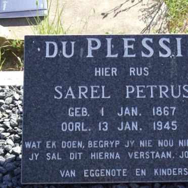 PLESSIS Sarel Petrus, du 1867-1945