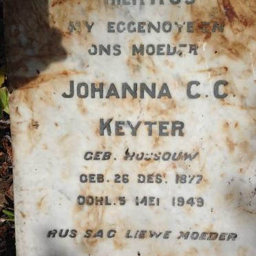 KEYTER Johanna C. C. nee ROSSOUW 1877-1949