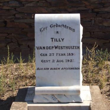 WESTHUIZEN Tilly, van der 1895-1921