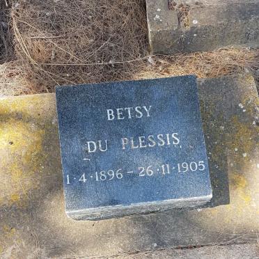 PLESSIS Betsy, du 1896-1905