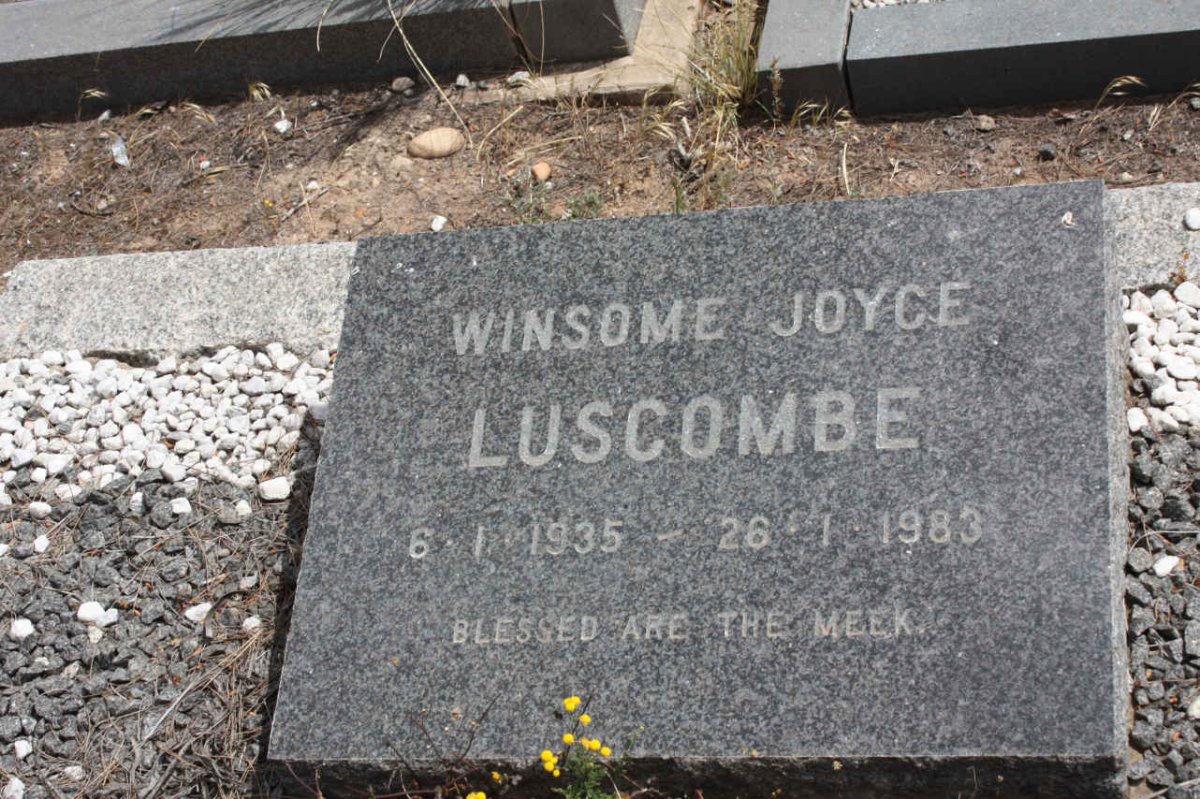 LUSCOMBE Winsome Joyce 1935-1983