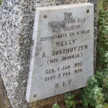 OOSTHUYZEN Nelly A. nee JOHNSON 1892-1920