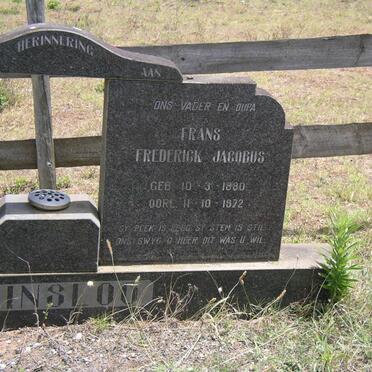 PRINSLOO Frans Frederick Jacobus 1880-1972