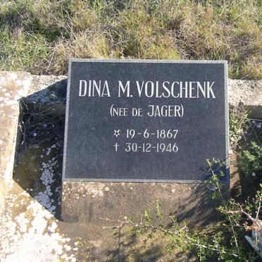 VOLSCHENK Dina M. nee DE JAGER 1867-1946