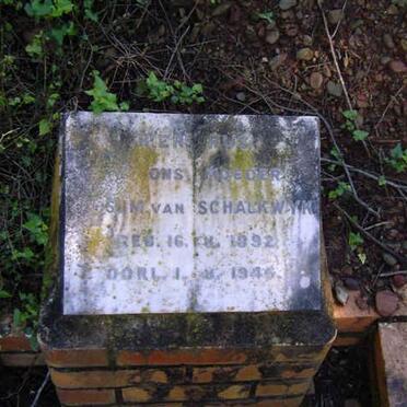 SCHALKWYK S.H.M., van 1892-1945