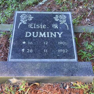 DUMINY Elsie K. 1901-1982