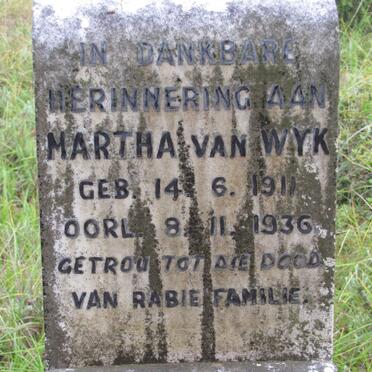 WYK Martha, van 1911-1936