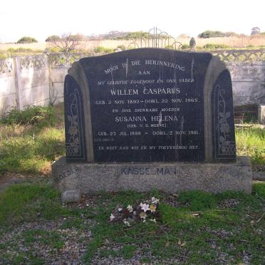 KASSELMAN Willem Casparus 1892-1965 &amp; Susanna Helena V.D. MERWE 1898-1981